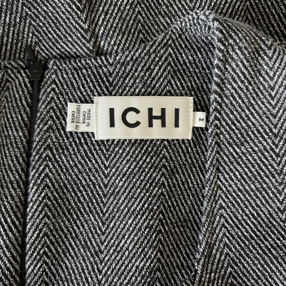 ICHI Women's Medium Mini Dress Long Sleeve Square Neck Streetwear Office Chic - Picture 9 of 13